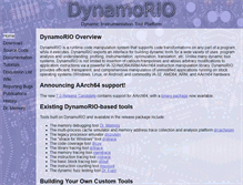 Tablet Screenshot of dynamorio.org